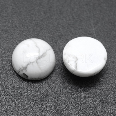 Synthetic Howlite Cabochons G-E492-H-12-1
