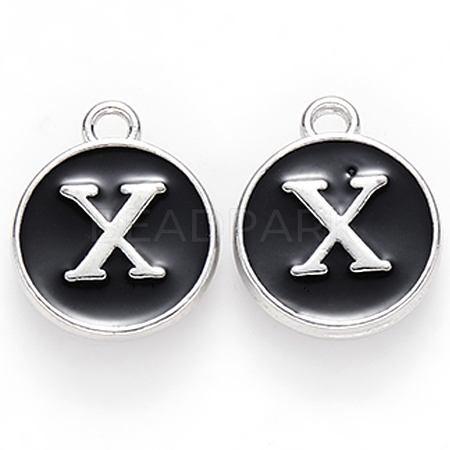Platinum Plated Alloy Charms X-ENAM-S118-02X-P-1