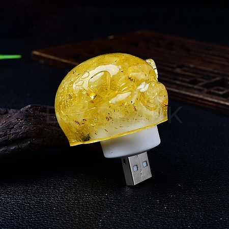 Resin Pig Shape USB Night Light PW-WG82AA3-08-1