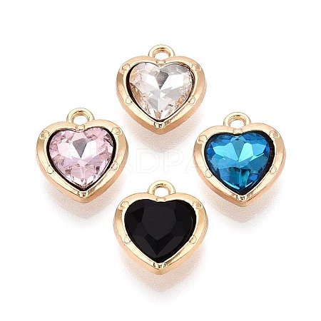 Alloy Rhinestone Charms PALLOY-T092-23G-1