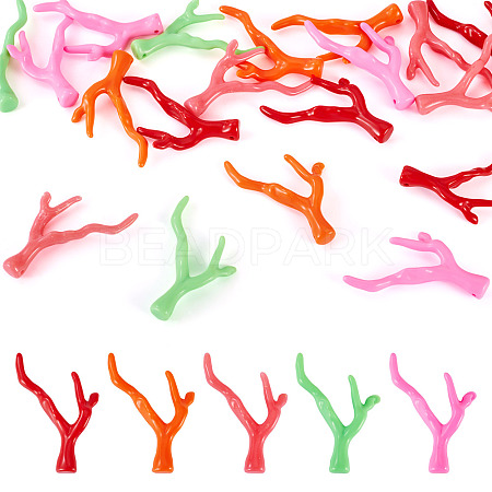 20Pcs 5 Colors Acrylic Pendants OACR-TA0004-21-1
