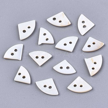 Natural Freshwater Shell Buttons SHEL-R113-03-1