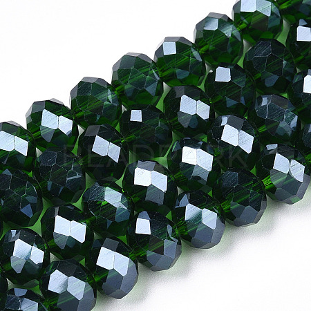 Electroplate Glass Beads Strands EGLA-A034-T10mm-A31-1