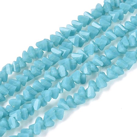 Opaque Glass Beads Strands GLAA-N019-3mm-18-1