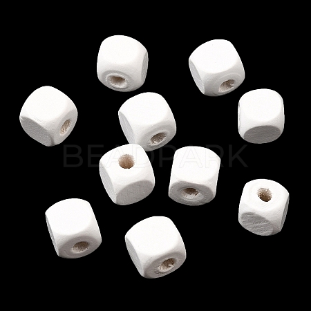 Spray Painted Wooden Beads WOOD-P021-01C-30-1