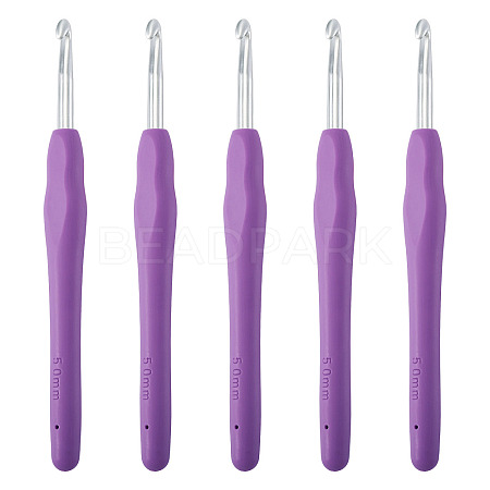 TPR Handle Aluminum Crochet Hook Needles TOOL-TA0001-13A-1