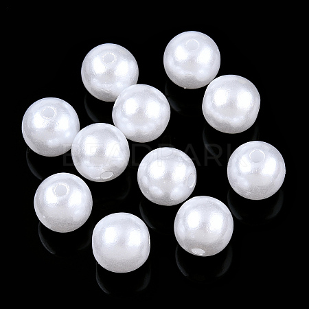 Imitated Pearl Acrylic Beads OACR-ZX005-35A-1