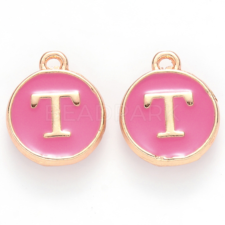 Golden Plated Alloy Enamel Charms LS-ENAM-S118-08T-1