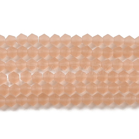 Imitate Austrian Crystal Frosted Glass Beads Strands EGLA-A039-T3mm-MD12-1