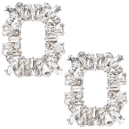 2Pcs Alloy Shoe Buckle Clips FIND-GF0002-79-1