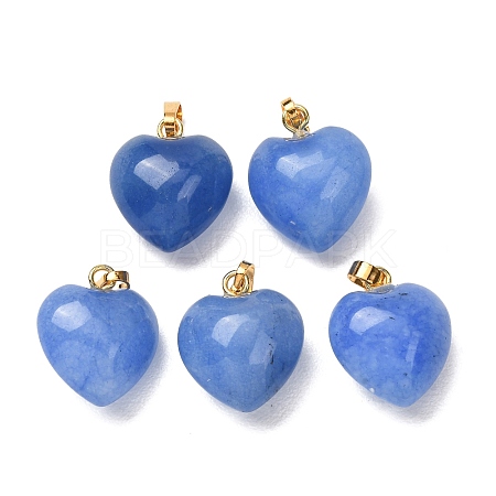 Dyed & Heated Natural Agate Pendants G-I311-A48-P-1