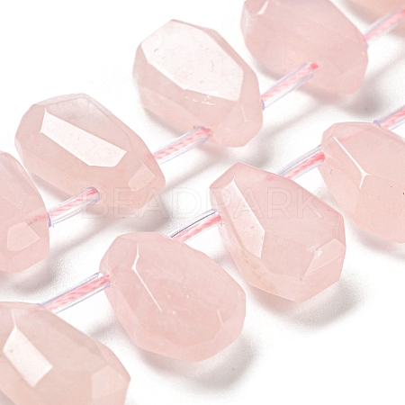 Natural Rose Quartz Beads Strands G-Z040-A02-01-1