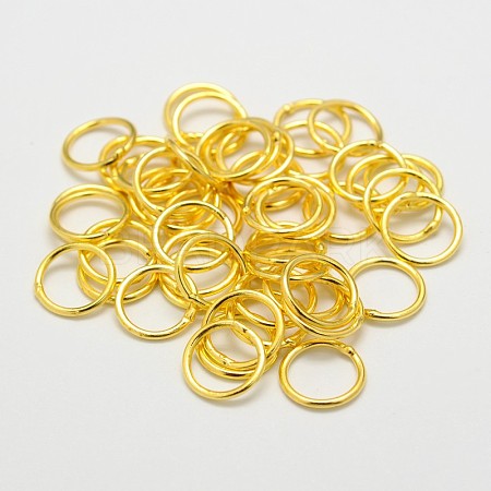 Eco-Friendly Brass Round Rings LS-KK-M165-7mm-02G-RS-1