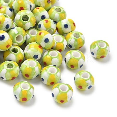Handmade Porcelain European Beads PORC-C009-01D-1