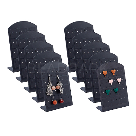   10Pcs L-shape PVC Jewelry Storage Holder Stand ODIS-PH0001-35A-1