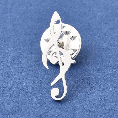 Musical Note Lapel Pin Backs JEWB-K035-02B-S-1