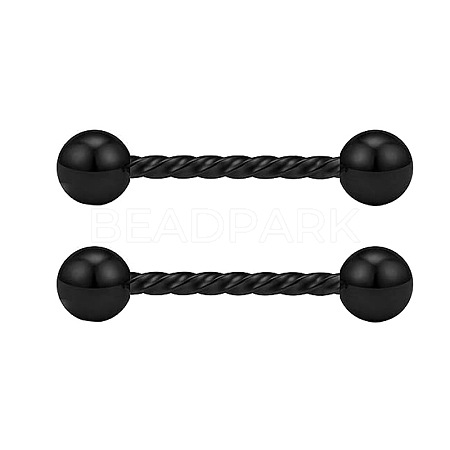 304 Stainless Steel Round Ball Nipple Barbells WGF6E7B-03-1