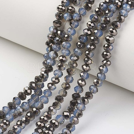 Electroplate Glass Beads Strands EGLA-A034-J2mm-P05-1