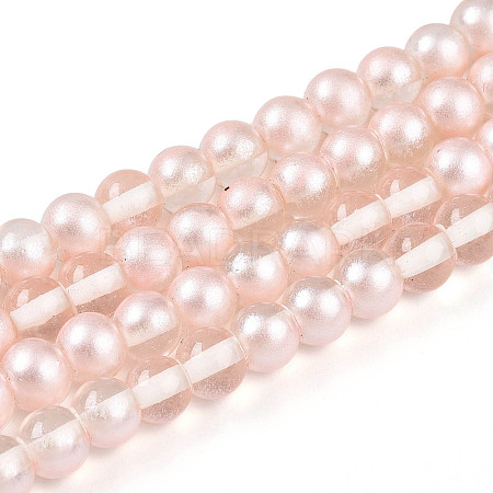Baking Paint Transparent Glass Beads X1-DGLA-N011-6mm-03-1