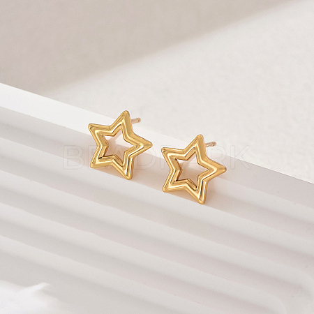 Brass Elegant Classic Women's Stud Earrings NZ1396-1-1