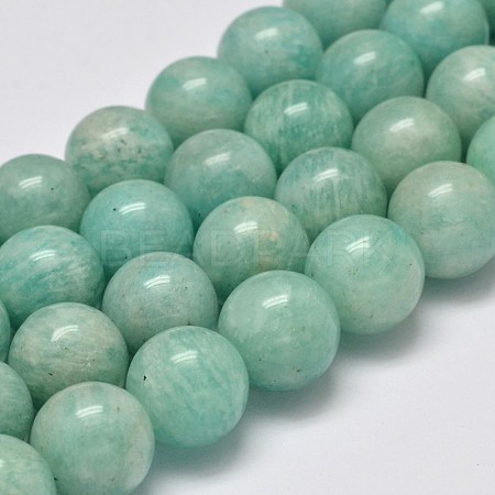 Natural Amazonite Beads Strands G-S333-6mm-022-1