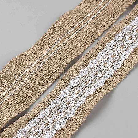 Burlap Ribbon OCOR-WH20009-16-1
