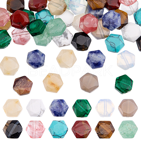 48Pcs 12 Styles Mixed Gemstone Beads G-DR0001-01-1