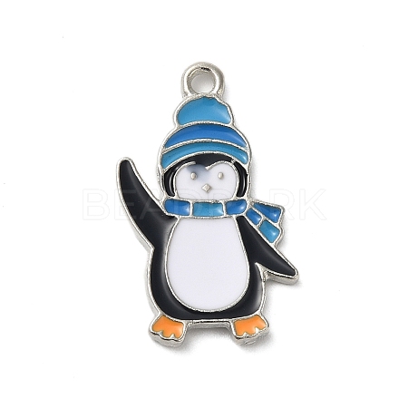 Winter Theme Alloy Enamel Pendants ENAM-M002-04D-P-1
