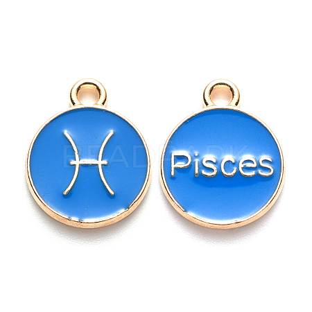 Alloy Enamel Pendants ENAM-S124-01A-02H-1