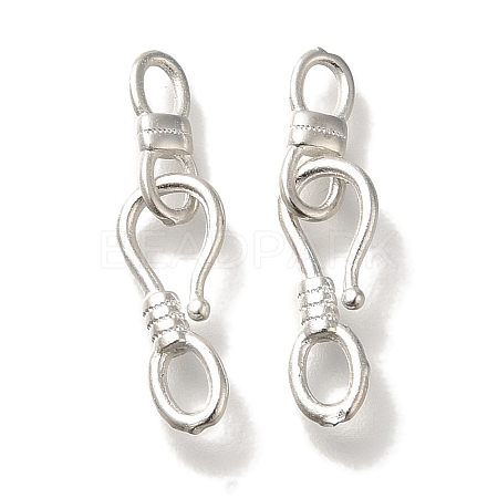 Brass S-Hook Clasps KK-H502-09S-1