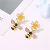 Alloy Enamel Dangle Stud Earrings FS-WG4CB67-01-3