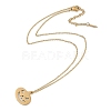 Halloween Series 202 Stainless Steel Cable Chain Pumpkin Pendant Necklaces NJEW-S005-01G-B-2