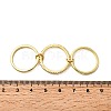 Brass Micro Pave Cubic Zirconia Finger Rings RJEW-P166-01B-G-5