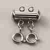 304 Stainless Steel Slide Lock Clasps FIND-WH0034-80P-01-1