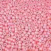 Baking Paint Pearlized Glass Seed Beads SEED-T008-03I-3