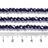 Electroplate Opaque Glass Beads Strands EGLA-A035-P4mm-A09-4