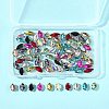 80Pcs 10 Colors Sew on Rhinestone RGLA-FS0001-18-8