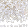 7 Styles ABS Plastic Imitation Pearl Beads KY-SC0002-17-1