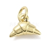 Rack Plating Croissant Brass Pendants X-KK-M293-02G-1