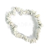 Natural Howlite Stretch Bracelets PW-WG56138-40-1