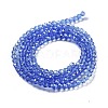 Electroplate Transparent Glass Beads Strands LS-EGLA-A035-T3mm-A14-2