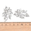 Textured 304 Stainless Steel Pendants STAS-Z177-01P-3