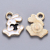 Alloy Enamel Charms X-ENAM-S121-117C-1