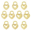 10Pcs 5 Style Brass Micro Pave Cubic Zirconia Pendants KK-SZ0006-09-1