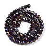 Baking Electroplate Glass Beads Strands DGLA-A039-J10mm-B22-2
