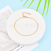 Brass Cable Chain Bracelets for Women LS-BJEW-N032-08F-G-1