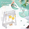   1 Set Coat Hanger Shaped Acrylic Earring Display Stands EDIS-PH0001-90C-4