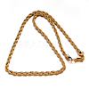 304 Stainless Steel Rope Chain Necklaces NJEW-F112-02C-G-2