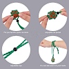 Braided Waxed Cotton Thread Cords Macrame Pouch Necklace Making AJEW-SW00022-12-3