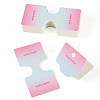 50Pcs Folding Paper Jewelry Display Cards ODIS-TA0001-07D-2